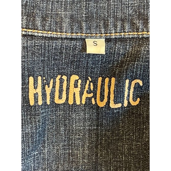 Hydraulic Womens Denim Jacket Front Button Stretch 4126 Cotton Blue Size Small - Picture 5 of 7